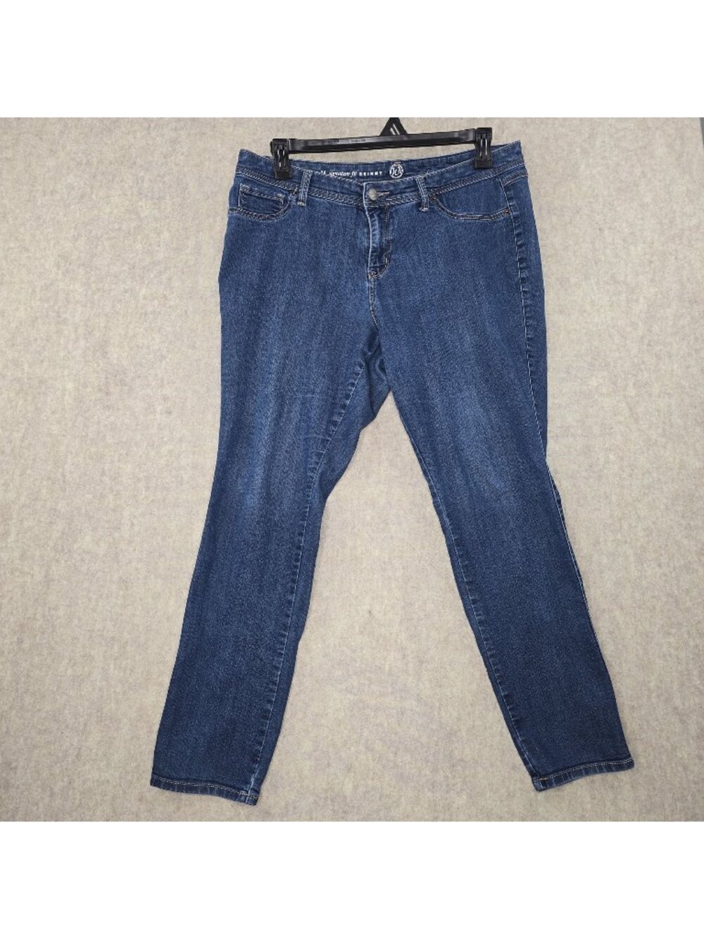 Womens No. 62 Petite Skinny Signature Fit Jeans Size 14 Blue Stretch Denim